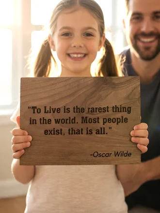 Walnut Custom Quote Plaque