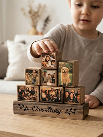 Wooden Photo Blocks